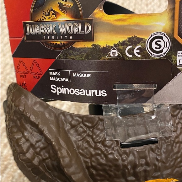 Jurassic World Rebirth Spinosaurus Dinosaur Mask NWT - Picture 3 of 7